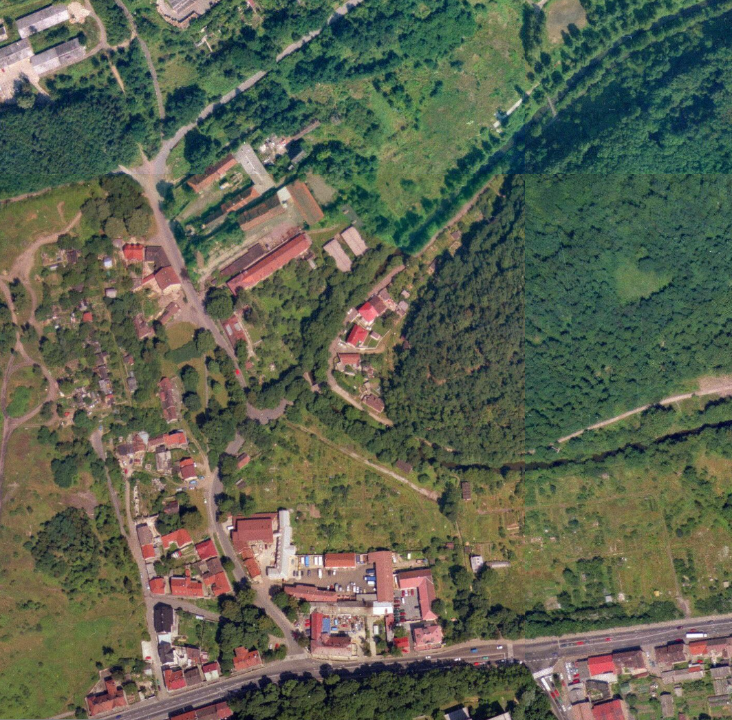 nouzova-kolonie-v-piskovne-letecky-snimek-1996