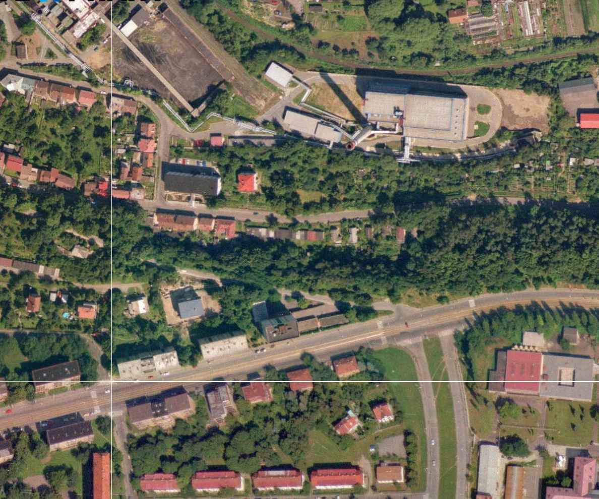 nouzova-kolonie-piskovna-veleslavin-letecky-snimek-1996