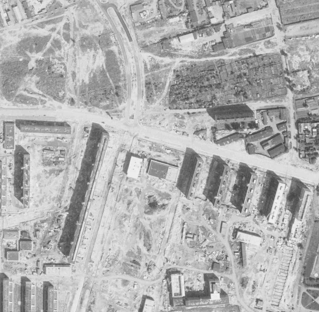 nouzova-kolonie-u-druzstva-klid-letecky-snimek-1966