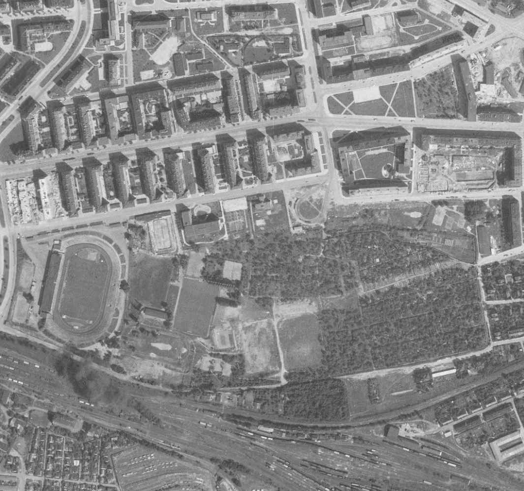 nouzova-kolonie-zahradky-letecky-snimek-1966