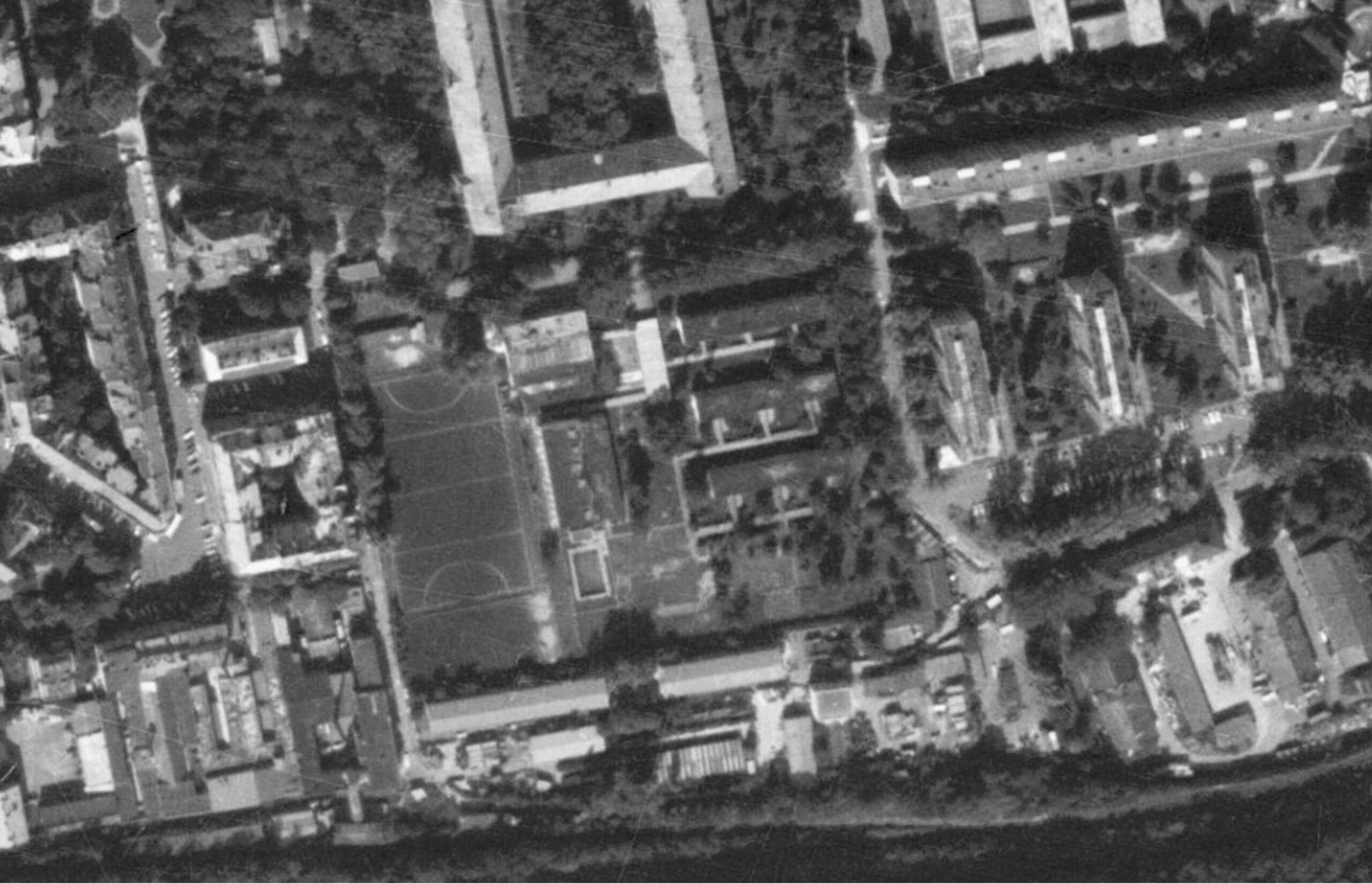 nouzova-kolonie-invalidovna-letecky-snimek-1988