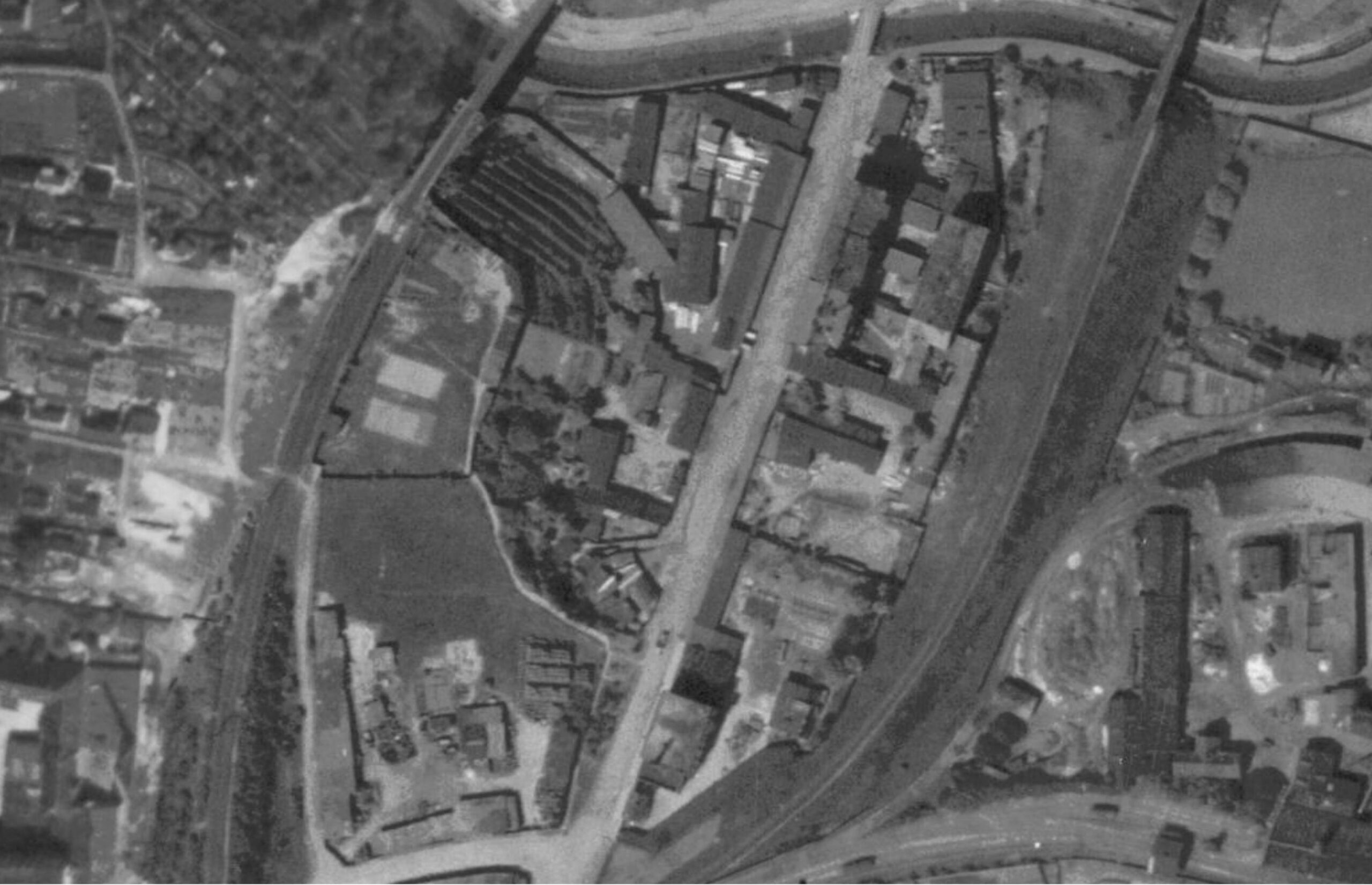 nouzova-kolonie-nad-kolcavkou-letecky-snimek-1945