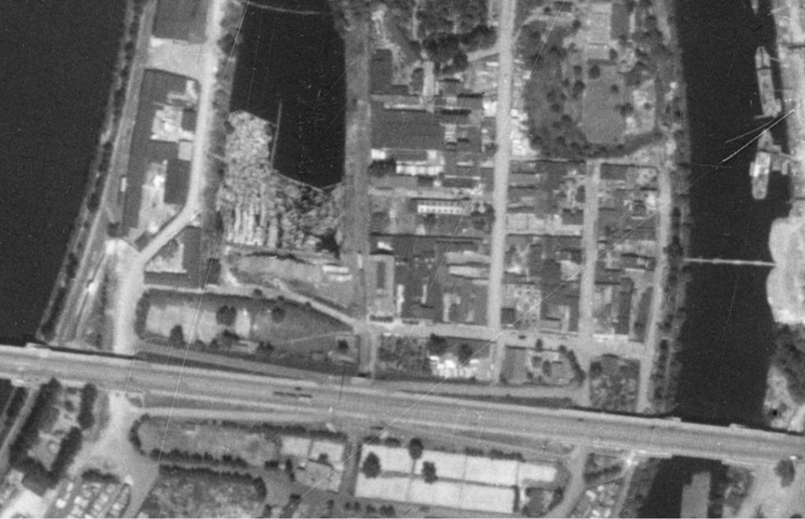 nouzova-kolonie-libensky-ostrov-letecky-snimek-1953