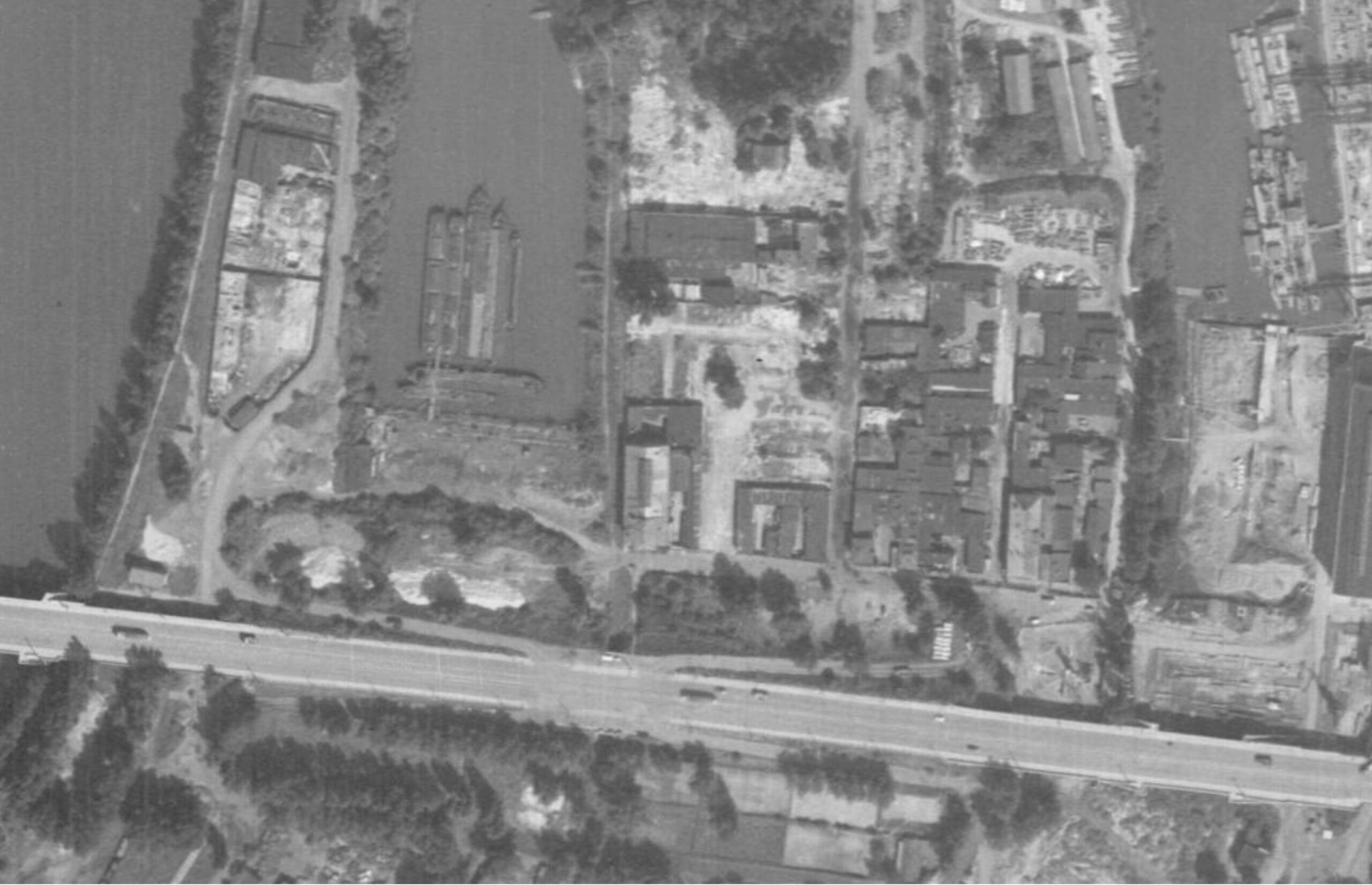 nouzova-kolonie-libensky-ostrov-letecky-snimek-1966